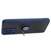 Etui z uchwytem na palec Bizon Case Hybrid Ring do Galaxy M33 5G, przydymione z granatową ramką