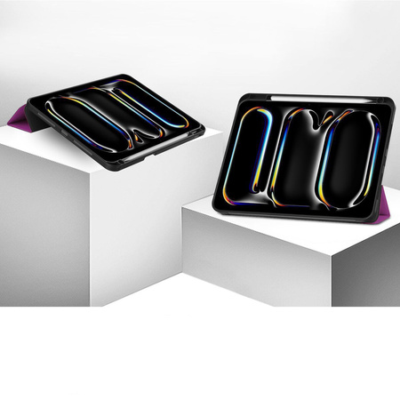 Etui Bizon Case Tab Lizard do iPad Pro 11" 5 gen. 2024, ciemnofioletowe