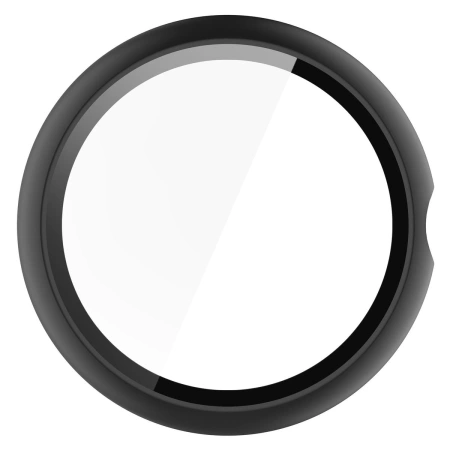 Etui ze szkłem do zegarka Bizon Case Watch Adamo do Google Pixel Watch 4 45 mm, matowe czarne