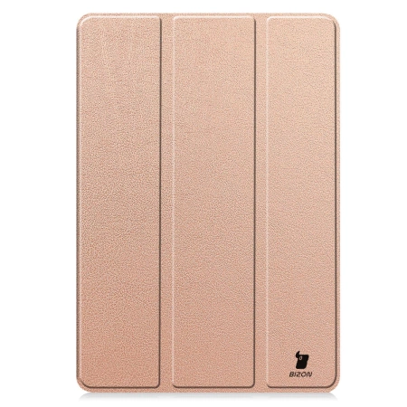 Etui z klapką Bizon Case Tab Croc do Xiaomi Pad 7 / 7 Pro, różowozłote