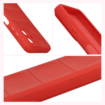 Pancerne etui Bizon Case Tur do Galaxy A07 4G, czerwone