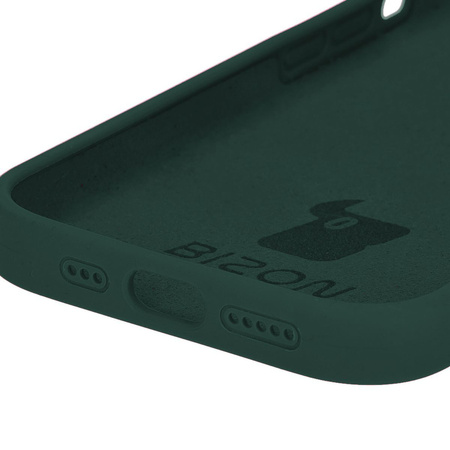Etui silikonowe do iPhone 14 Pro Bizon Soft Case, ciemnozielone