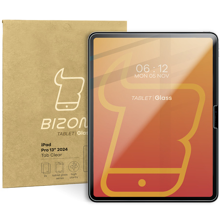 Szkło hartowane Bizon Glass Tab Clear Duo do iPad Pro 13" 7 gen. 2024, 2 sztuki