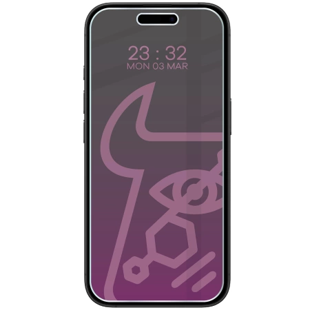 Elastyczne szkło hybrydowe Bizon Glass Mule do iPhone 16