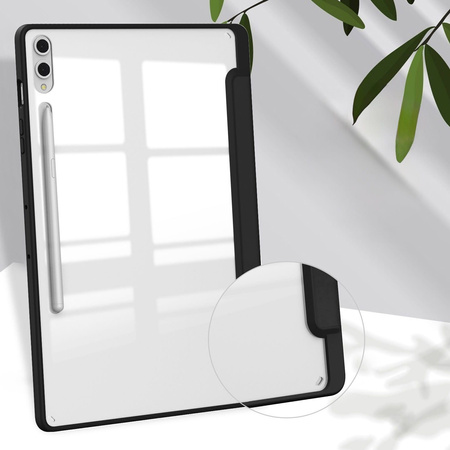 Etui Bizon Case Tab Clear Matt do Samsung Galaxy Tab S10 Plus / S9 Plus, czarne