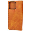 Etui z klapką Bizon Case Pocket Pro do iPhone 13 Pro, brązowe