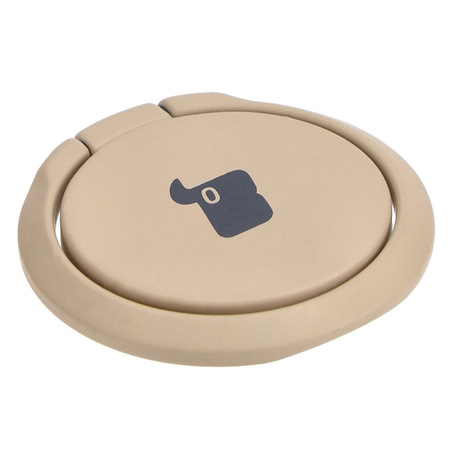 Uchwyt na palec Bizon Accessories Ring Turtle uniwersalny, kawowy