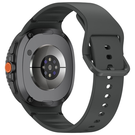 Silikonowy pasek Bizon Strap Watch Silicone do Galaxy Watch Ultra 47 mm, żółty