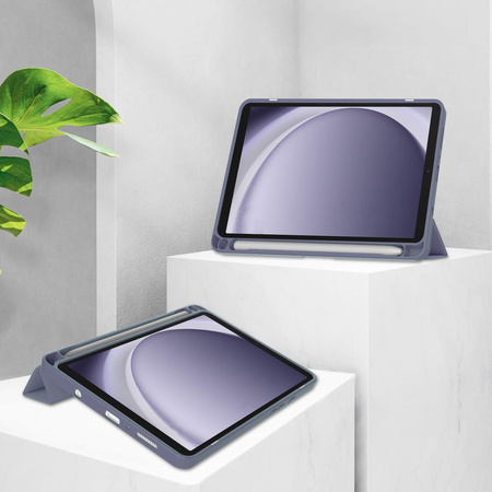 Etui Bizon Case Tab Clear Matt do Samsung Galaxy Tab A9, lawendowe