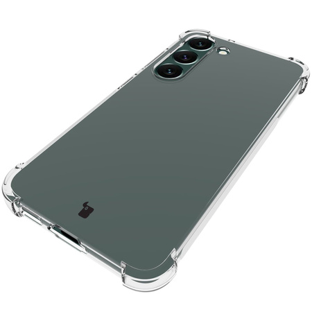 Etui + 2x szkło + obiektyw Bizon Case Clear Pack do Galaxy S23 Plus, przezroczyste