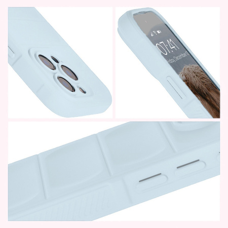 Pancerne etui Bizon Case Tur do iPhone 16 Pro, jasnoniebieskie