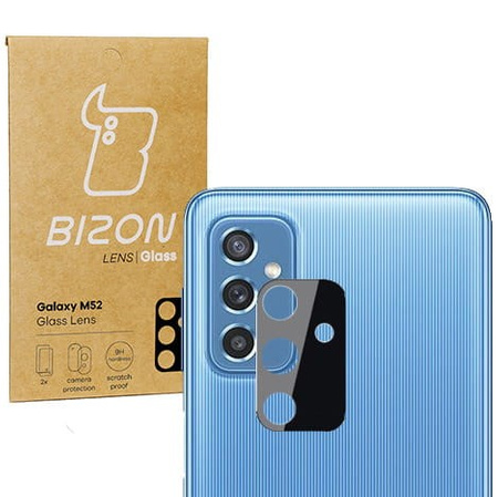 Szkło na aparat Bizon Glass Silk Lens dla Galaxy M52, 2 sztuki