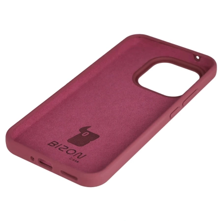 Silikonowe etui Bizon Soft Case do Xiaomi 15T, ciemnofioletowe
