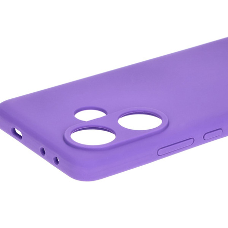 Silikonowe etui Bizon Soft Case do Xiaomi Poco F6, fioletowe