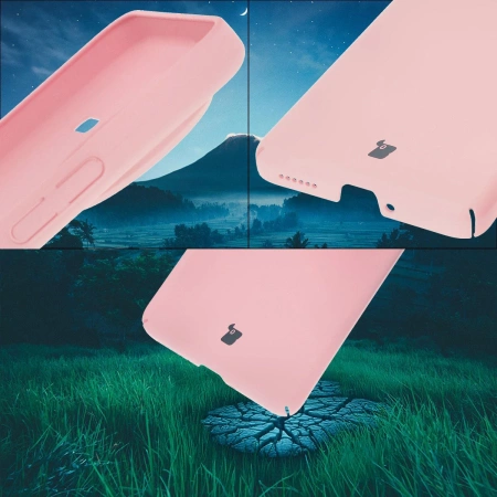 Etui Bizon Case Łupka do Xiaomi Poco F7 Ultra, różowe