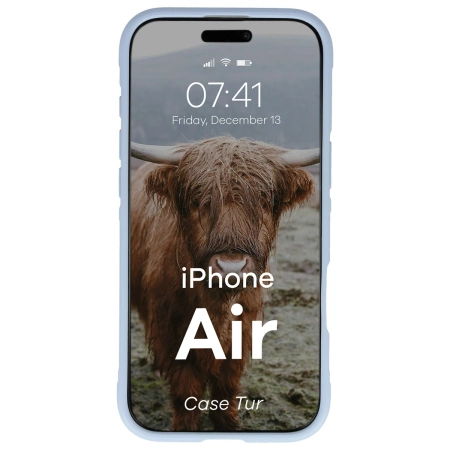 Pancerne etui Bizon Case Tur do iPhone Air, jasnoniebieskie