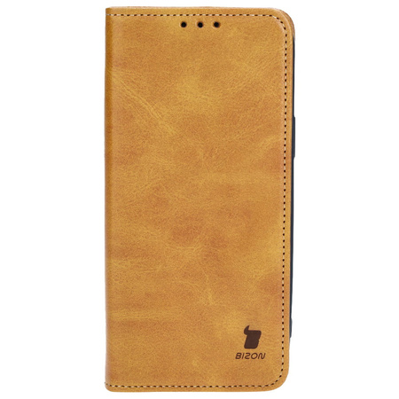 Etui z klapką Bizon Case Pocket Pro do iPhone 14 Plus, brązowe