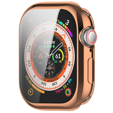 Etui Bizon Case Watch Felipe do Apple Watch 11 / 10 (42mm), różowozłote