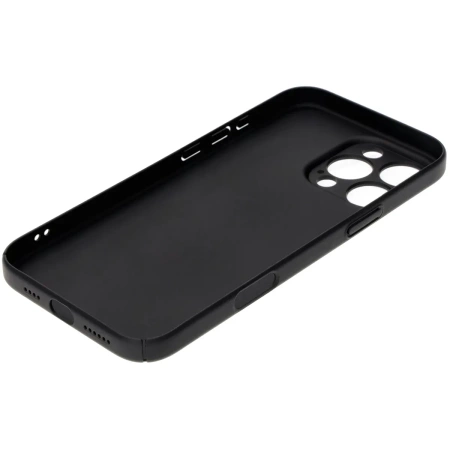 Etui Bizon Case Łupka do iPhone 16 Pro Max, czarne