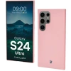 Etui Bizon Case Łupka do Galaxy S24 Ultra, różowe
