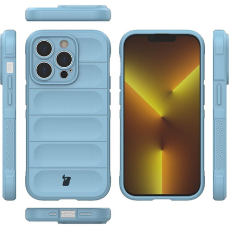 Pancerne etui Bizon Case Tur do iPhone 14 Pro, jasnoniebieskie