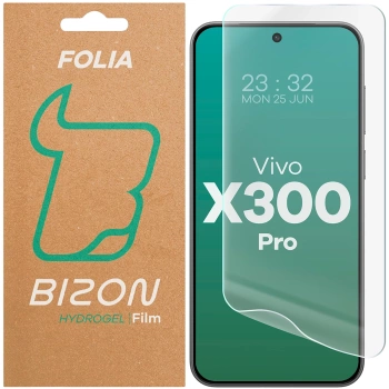 Folia hydrożelowa na ekran Bizon Glass Hydrogel Front do Vivo X300 Pro, 1 sztuka