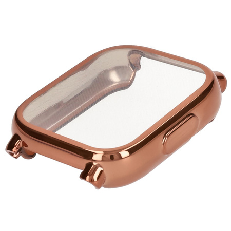 Etui Bizon Case Watch Felipe do Xiaomi Redmi Watch 5 Lite, różowozłote