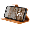Etui z klapką Bizon Case Pocket do iPhone 16 Pro, brązowe