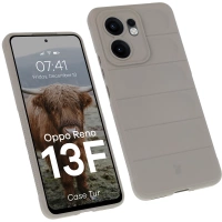 Pancerne etui Bizon Case Tur do Oppo Reno13 F, jasnoszare