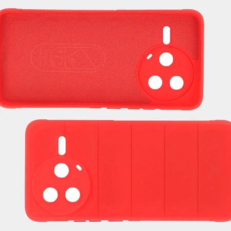 Pancerne etui Bizon Case Tur do Xiaomi Poco F7 Pro, czerwone