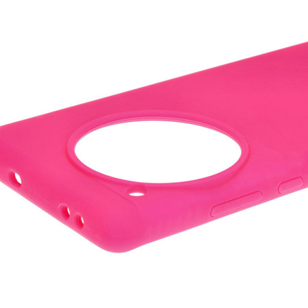 Silikonowe etui Bizon Soft Case do OnePlus 12, neonowo-różowe