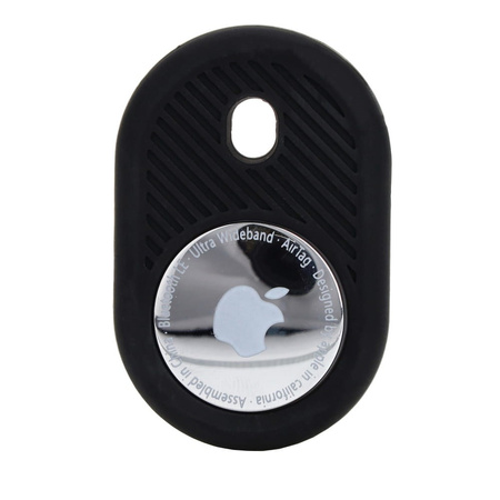 Etui Bizon Case Locator Travel do Apple AirTag, czarne