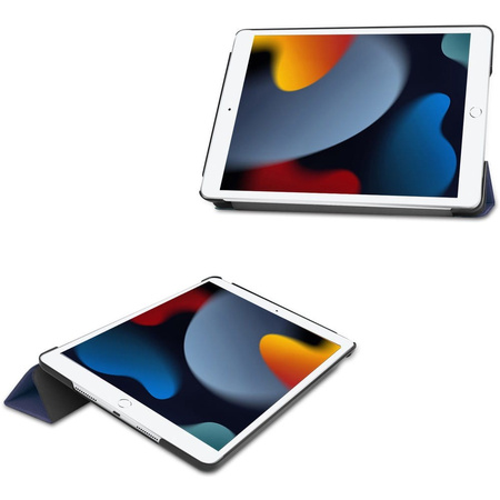 Etui Bizon Case Tab Croc do iPad 9/8/7 10.2 2021/2020/2019, granatowe