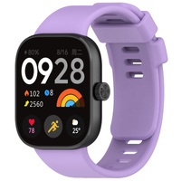 Pasek Bizon Strap Watch Silicone B do Redmi Watch 4 / Xiaomi Smart Band 9 Pro / 8 Pro, fioletowy