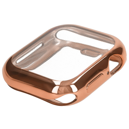 Etui Bizon Case Watch Felipe do Apple Watch 11 / 10 (42mm), różowozłote