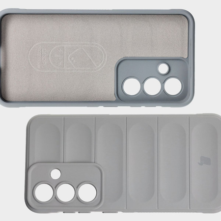 Pancerne etui Bizon Case Tur do Galaxy S25, jasnoszare