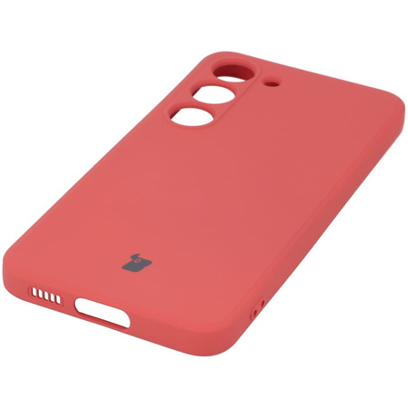 Etui Bizon Case Silicone Sq do Samsung Galaxy S23, brudny róż