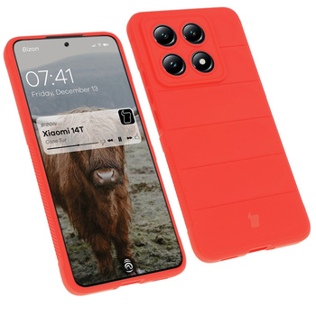 Pancerne etui Bizon Case Tur do Xiaomi 14T, czerwone