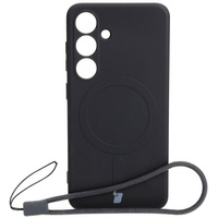 Etui Bizon Case Silicone Magnetic Sq do Galaxy S24, czarne