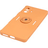Etui Bizon Case Silicone Ring do Xiaomi Poco F4 GT, pomarańczowe