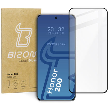 Szkło hartowane BIZON Glass Edge 3D do Honor 200
