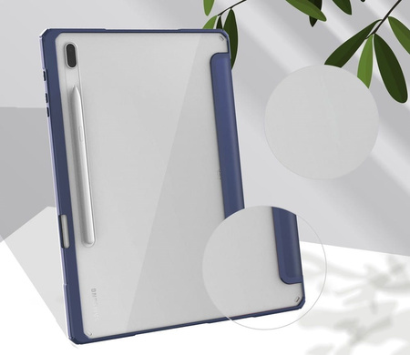 Etui Bizon Case Tab Clear Matt do Galaxy Tab S8 Plus / S7 Plus / S7 FE, granatowe