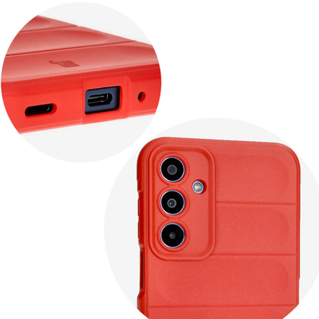 Pancerne etui Bizon Case Tur do Galaxy M35 5G, czerwone