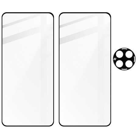 2x Szkło + szybka na aparat Bizon Edge 3D Pack do OnePlus 12