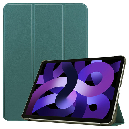Etui Bizon Case Tab Croc do iPad Air 6 10.9" 2024 / iPad Air 5 10.9 2022 / Air 4 10.9 2020, ciemnozielone