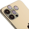 Szkło na aparat z aplikatorem Bizon Glass Snap Lens do iPhone 12 Pro Max, 1 zestaw, złota ramka