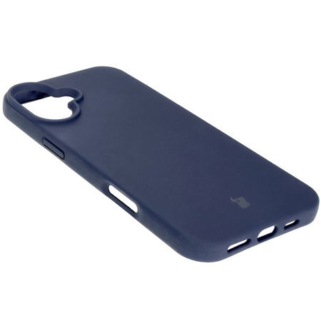 Silikonowe etui Bizon Soft Case do iPhone 16 Plus, ciemnoniebieskie