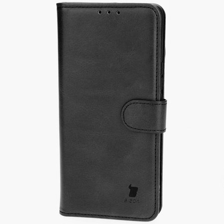 Etui z klapką Bizon Case Pocket do Honor Magic6 Lite, czarne
