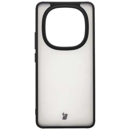 Etui Bizon Case Angelo do Xiaomi Redmi Note 14 Pro 5G / 14 Pro+ 5G / Poco X7, półprzezroczyste z czarną ramką