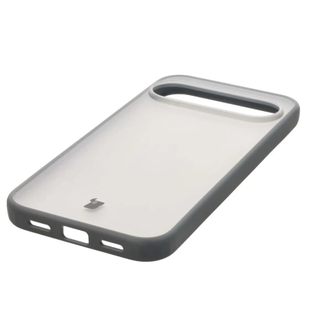 Etui Bizon Case Angelo do Pixel 10 Pro XL, półprzezroczyste z szarą ramką